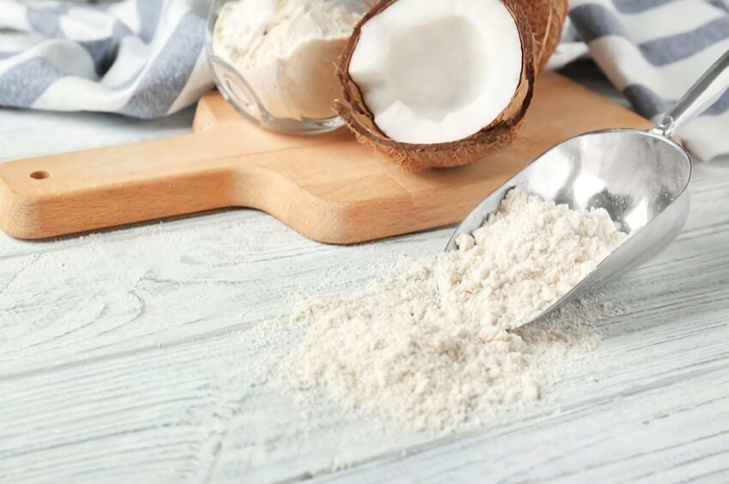 Kokosmjöl är dessutom naturligt gluten- och laktosfritt